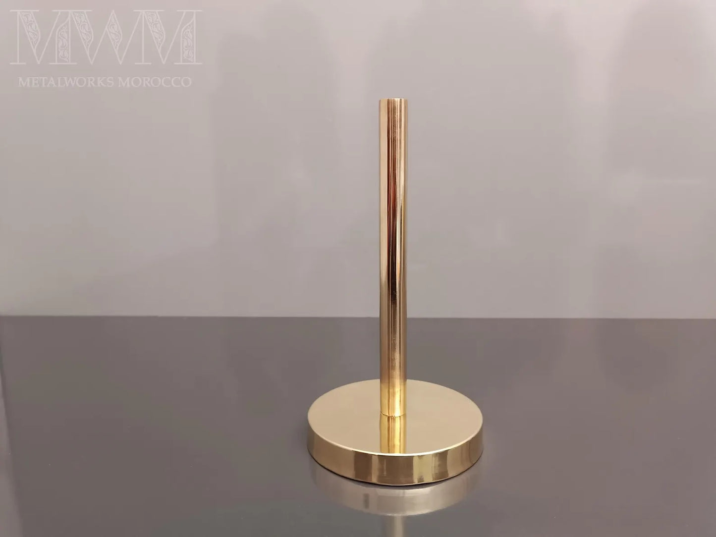 Unlacquered Brass Paper Towel Holder