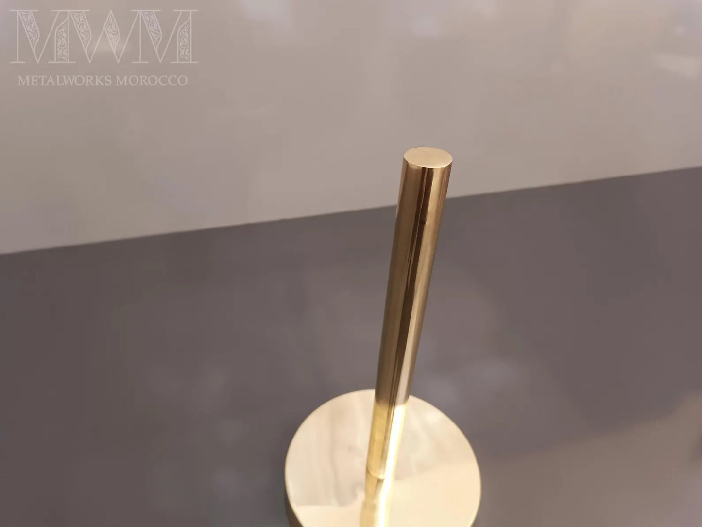 Unlacquered Brass Paper Towel Holder
