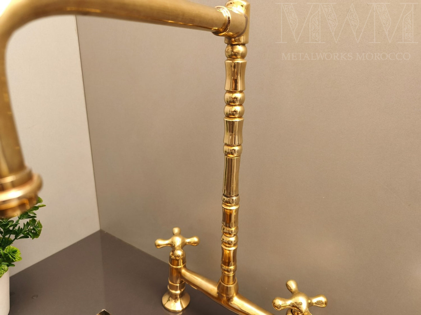 Unique Brass Farmhouse Kitchen Faucet