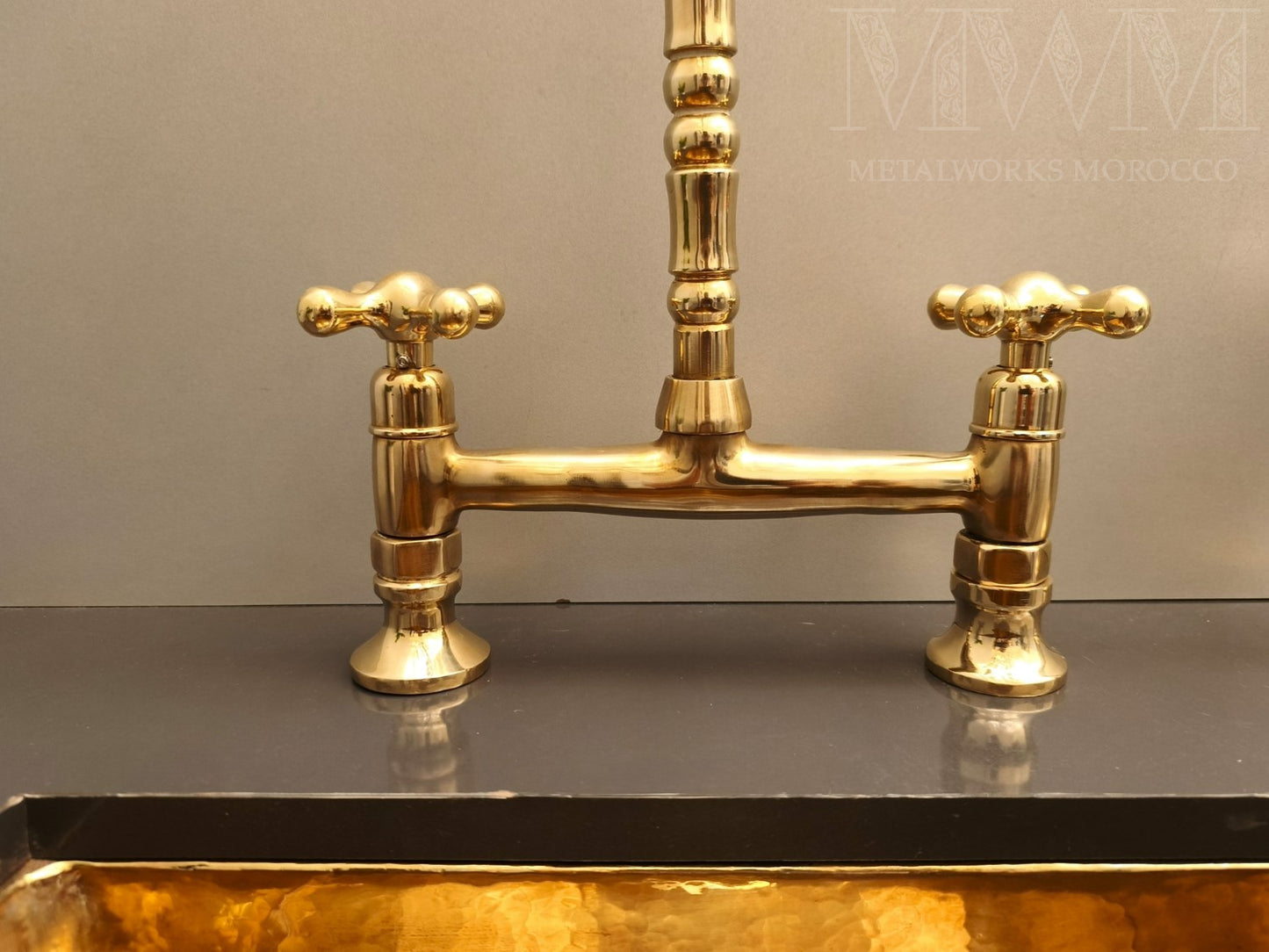 Unique Brass Farmhouse Kitchen Faucet