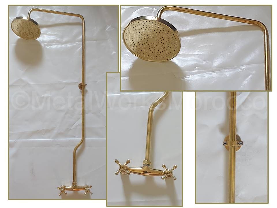 Handmade Brass Shower Faucet with Shower Head