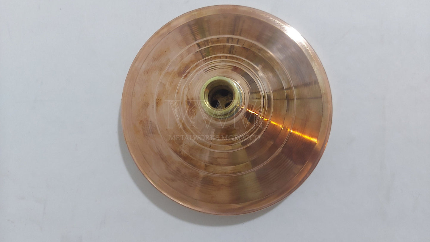 Copper Outdoor Shower Head - Handmade Round Showerhead