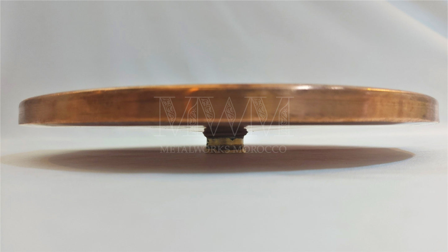 Rustic Round Rainfall Copper Shower Head