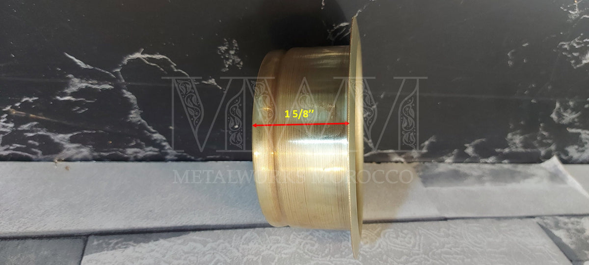 Brass Garbage Disposal Flange - Handmade installed in home setting